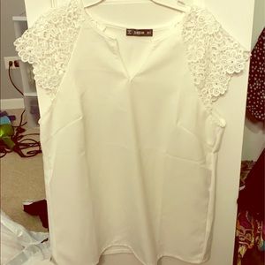 White dress blouse